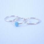 3 Above The Knuckle Rings - Sky Blue Above Knuckle..